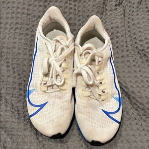 Nike White and Blue Running Shoes